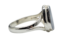 Load image into Gallery viewer, Doublet Opal Ring, Size S, October Birthstone, Australian Opal, Sterling Silver - GemzAustralia