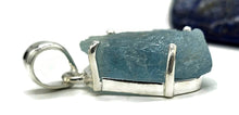Load image into Gallery viewer, Raw Aquamarine Pendant, March Birthstone, Sterling Silver, Rough Aquamarine - GemzAustralia