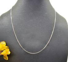 Load image into Gallery viewer, Box Chain, Sterling Silver, 48cm, 19 inches, Shiny Silver Chain, Hang Pendants, Stacker Chain, Silver Necklace, Male / Female Chain - GemzAustralia