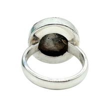 Load image into Gallery viewer, Bumblebee Jasper ring, Size O, Sterling Silver, Round Shaped, Eclipse Jasper, Bright Yellow, Orange & Black Gemstone - GemzAustralia