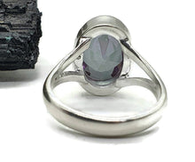 Load image into Gallery viewer, Mystic Topaz Ring, 2 Sizes, Sterling Silver, Oval Shaped, Purple / Green Gem - GemzAustralia