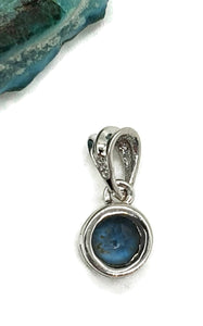 London Blue Topaz Pendant, Sterling Silver, 1.6 carats - GemzAustralia 