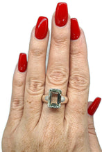 Load image into Gallery viewer, Prasiolite Ring, Emerald Faceted, 4 sizes, Green Amethyst - GemzAustralia