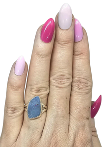 Opulent Opal Ring, Size O, October Birthstone, Australian Opal, Good Luck Stone