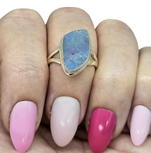 Load image into Gallery viewer, Opulent Opal Ring, Size O, October Birthstone, Australian Opal, Good Luck Stone