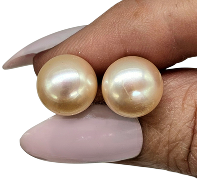 Freshwater Pearl Studs, June Birthstone, Bridal Jewellery, Sterling Silver