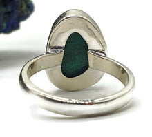 Load image into Gallery viewer, Chrysocolla Ring, Size 9, Sterling Silver, Green Blue Gemstone, Communication Stone - GemzAustralia 