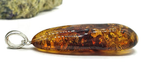 Stunning Baltic Amber Pendant, Sterling Silver, Natural Shape, 50 million years old - GemzAustralia 