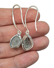 Load image into Gallery viewer, Rough Aquamarine Earrings, Sterling Silver, Raw Aquamarine, March Birthstone - GemzAustralia 