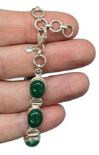 Load image into Gallery viewer, Malachite Bracelet, Sterling Silver, Loyalty Gem, Peace Stone, Wisdom Stone - GemzAustralia 