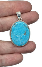 Load image into Gallery viewer, Arizona Turquoise Pendant, Sterling Silver, Blue Turquoise, Oval Shape - GemzAustralia 