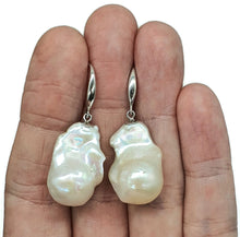 Load image into Gallery viewer, Baroque Pearl Earrings, Freshwater Pearls, Sterling Silver, June Birthstone, Natural Pearls - GemzAustralia 