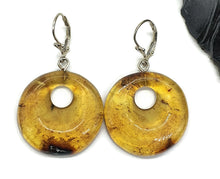 Load image into Gallery viewer, Amber Earrings, Mexican Chiapas Amber, Sterling Silver, 30 million years, Fossilized - GemzAustralia 