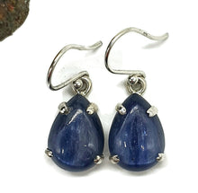 Load image into Gallery viewer, Kyanite Earrings, Sterling Silver, Pear Shaped, Genuine Gemstone, Beneficial in negotiations - GemzAustralia 