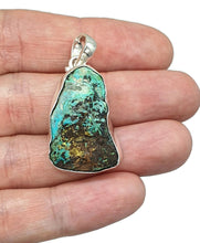 Load image into Gallery viewer, Tibetan Turquoise Pendant, Sterling Silver, Protection Stone, Love Rock, December Birthstone - GemzAustralia 