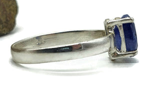 Australian Sapphire Ring, Size 8, Sterling Silver, Oval Shaped, Blue Sapphire, 1.4 carats - GemzAustralia 