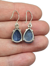 Load image into Gallery viewer, Kyanite Earrings, Sterling Silver, Pear Shaped, Genuine Gemstone, Beneficial in negotiations - GemzAustralia 