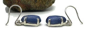 Kyanite Earrings, Sterling Silver, Pear Shaped, Genuine Gemstone, Beneficial in negotiations - GemzAustralia 