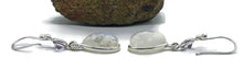 Load image into Gallery viewer, Rainbow Moonstone and Amethyst Earrings, Sterling Silver, February &amp; June Birthstones - GemzAustralia 