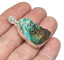 Load image into Gallery viewer, Tibetan Turquoise Pendant, Sterling Silver, Protection Stone, Love Rock, December Birthstone - GemzAustralia 