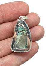 Load image into Gallery viewer, Tibetan Turquoise Pendant, Sterling Silver, Protection Stone, Love Rock, December Birthstone - GemzAustralia 