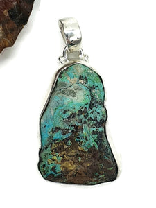 Tibetan Turquoise Pendant, Sterling Silver, Protection Stone, Love Rock, December Birthstone - GemzAustralia 