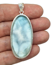 Load image into Gallery viewer, Statement oval Larimar Pendant, Dolphin Stone, Stone of Atlantis, Sterling Silver - GemzAustralia 