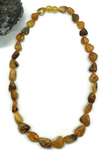 Load image into Gallery viewer, Chunky Baltic Amber Necklace, 47cm, Fossilized Tree Resin, Butterscotch Amber - GemzAustralia 