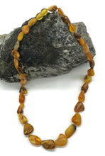 Load image into Gallery viewer, Chunky Baltic Amber Necklace, 47cm, Fossilized Tree Resin, Butterscotch Amber - GemzAustralia 