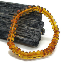 Load image into Gallery viewer, Baltic Amber Bracelet, Fossilized Tree Resin, Cognac Amber, Natural, Energy Stone - GemzAustralia 