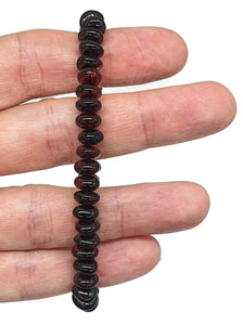 Baltic Red Amber Bracelet, Fossilized Tree Resin, Cherry Amber beaded bracelet, Natural - GemzAustralia 