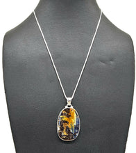 Load image into Gallery viewer, Queensland Boulder Opal Pendant, Solid Opal, Australian Opal, Sterling Silver - GemzAustralia 