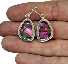 Load image into Gallery viewer, Pink Opal &amp; Oyster Turquoise Earrings, Sterling Silver, Natural Shape, Natural Gem - GemzAustralia 