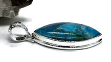 Load image into Gallery viewer, Arizona Turquoise Pendant, Sterling Silver, Blue Turquoise, Marquise Shape, Protection - GemzAustralia 