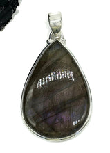 Load image into Gallery viewer, Stunning Purple Labradorite Pendant, Sterling Silver, Teardrop Shaped, Magical Gemstone - GemzAustralia 