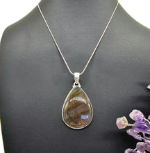 Load image into Gallery viewer, Stunning Purple Labradorite Pendant, Sterling Silver, Teardrop Shaped, Magical Gemstone - GemzAustralia 