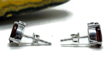 Load image into Gallery viewer, Garnet Studs, Sterling Silver, January Birthstone, 2.4 carats, Pear Faceted - GemzAustralia 