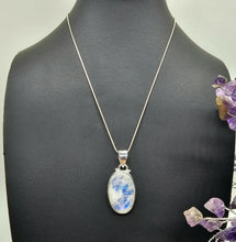 Load image into Gallery viewer, Rainbow Moonstone Pendant, Oval Shape, Sterling Silver, Goddess Gemstone - GemzAustralia 