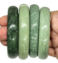 Load image into Gallery viewer, Solid Jade Bangle, Green Nephrite Jade, Protection Gem, Lucky Gemstone, Good Fortune - GemzAustralia 