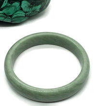 Load image into Gallery viewer, Solid Jade Bangle, 60mm Diameter, Green Nephrite Jade, Protection Gem, Lucky Gem - GemzAustralia 