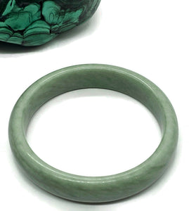 Solid Jade Bangle, 60mm Diameter, Green Nephrite Jade, Protection Gem, Lucky Gem - GemzAustralia 