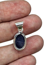 Load image into Gallery viewer, Tanzanite Pendant, Sterling Silver, Cabochon Tanzanite, Oval Shaped, Invites Protection - GemzAustralia 