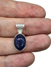 Load image into Gallery viewer, Tanzanite Pendant, Sterling Silver, Cabochon Tanzanite, Oval Shaped, Invites Protection - GemzAustralia 