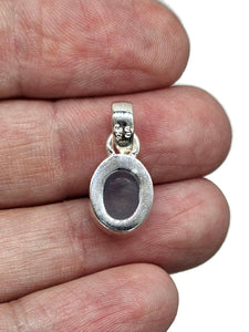 Oval Aquamarine Pendant, Sterling Silver, March Birthstone, Cabochon Aquamarine - GemzAustralia 