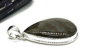 Stunning Purple Labradorite Pendant, Sterling Silver, Teardrop Shaped, Magical Gemstone - GemzAustralia 