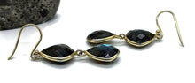 Load image into Gallery viewer, Luscious Labradorite Earrings, Gold Plated Sterling Silver, Genuine Gemstones - GemzAustralia 