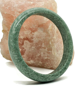 Solid Jade Bangle, Green Nephrite Jade, Protection Gem, Lucky Gemstone, Good Fortune - GemzAustralia 