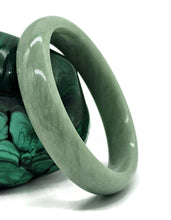 Load image into Gallery viewer, Solid Jade Bangle, 60mm Diameter, Green Nephrite Jade, Protection Gem, Lucky Gem - GemzAustralia 