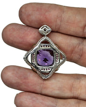 Load image into Gallery viewer, Amethyst, Pink Sapphire, Yellow Sapphire &amp; Green Tourmaline pendant, Art Deco Design - GemzAustralia 