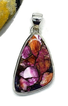 Load image into Gallery viewer, Pink Opal &amp; Oyster Turquoise Pendant, Sterling Silver - GemzAustralia 